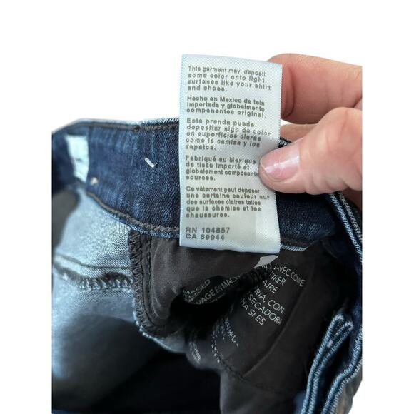 Adriano Goldschmied Women's Blue Mari High-Rise Slim Straight Leg Jeans Size 26 - Picture 6 of 13